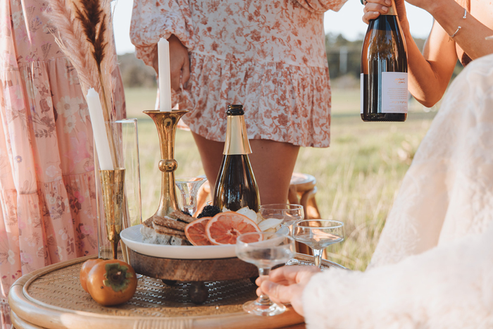 Dunsborough Wedding Hire Co, styled wedding collaboration with Josh Ball Images at Eagle Bay Brewing Co, feat. Cheese Louise grazing catering options